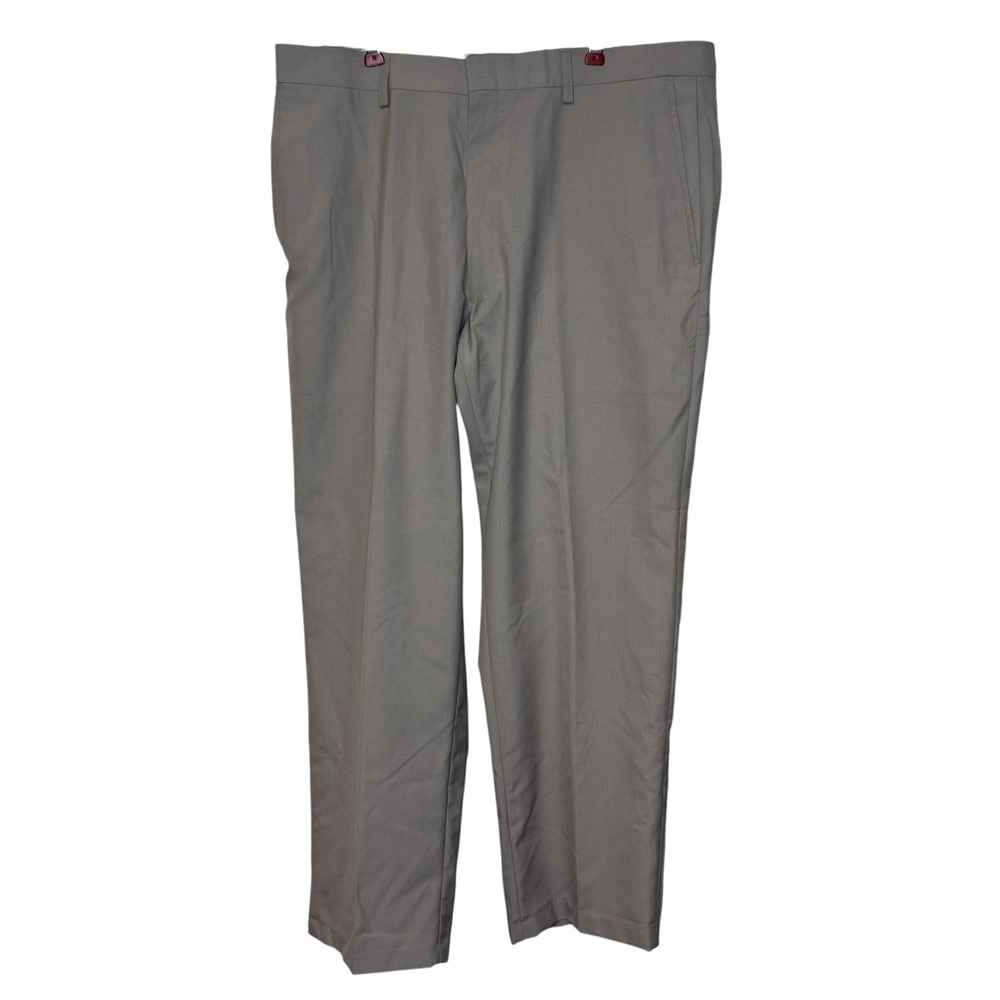 Kenneth Cole Reaction Mens Pants Weave Train Chino Straight Khaki 36W X 30L NWT